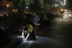 150 kişilik ekiple Emin Anter Bulvarı’nda gece mesaisi