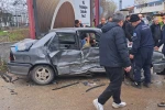 2 aracın karıştığı kazada 4’ü çocuk 9 kişi yaralandı