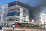 4 katlı binada ki yangında 2’si çocuk 6 kişi dumandan etkilendi