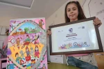 8 yaşındaki Ressam Asya, 300 bin rakibini geride bırakarak dünya birincisi oldu