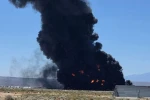 ABD’ye ait B-52 bombardıman uçağı kazasının ardından çekilen yeni görüntüler ortaya çıktı