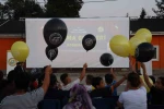 Açık hava sineması İhsaniye köyünde