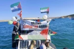 Adıyaman’da teknelerle ’Global Sumud Filosu’na destek