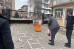 AFAD iki okulda eğitim verip, tatbikat yaptı