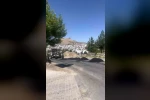 Ağaç dikilerek protesto edilen yolun yapımına başlandı