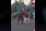 Ağlayan çocuğu sakinleştirmeye çalışan engelli kadın dayak yedi