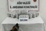 Ağrı’da 10 kilogram skunk ele geçirildi, 1 şüpheli tutuklandı