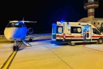 Ağrı’da kalp yetmezliği tanısı bulunan çocuk, uçak ambulansla Ankara’ya sevk edildi