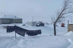 Ağrı’da köyler kışın tamamen kar altında kaldı