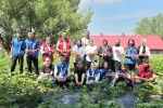Ağrılı gönüllü gençlerden çilek hasadına destek