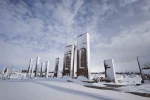 Ahlat’ın tarihi mekanlarından kartpostallık kar manzaraları