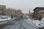 Aksaray’ın Güzelyurt ilçesinde kar yağışı