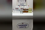 Akşehir’de sahte alkol operasyonu