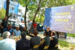 Akyaka’da halkla buluşma: Başkan Ergüder Toptaş vatandaşların sorularını tek tek yanıtladı