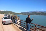 Alakır Barajı 3 yıl aradan sonra doldu taştı, üretici bayram etti