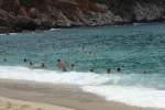 Alanya sahillerinde bayram yoğunluğu