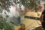 Alanya’da 4 katlı binadaki yangın korkuttu