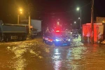 Alanya’da Oba çayı taştı, caddeler sular altında kaldı