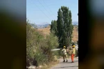 Alanya’da otluk alanda çıkan yangın büyümeden söndürüldü