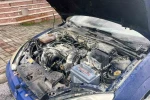 Alanya’da park halindeyken yanan otomobilin motor kısmında zarar oluştu