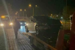 Alkollü aday sürücü polisten kaçarken yaptığı kazada yakayı ele verdi