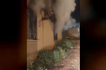 Alrınözü’de ev yangını