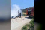 Altınözü’de çöplük yangını