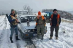Amasya’da su kanalına düşen karacayı avcılar kurtardı
