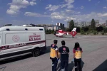 Ambulans helikopter beyin kanaması geçiren hasta için havalandı