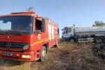 Anız ve örtü yangınında direkte bulunan leylekler telef oldu