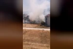 Anız yangınında 20 dönüm tarım alanı yandı