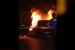 Ankara’da seyir halindeki araç alev alev yandı 