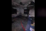Antakya’da çıkan yangında ev kullanılmaz hale geldi