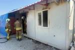 Antakya’da konteyner kentte çıkan yangın kontrol altına alındı