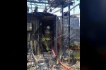 Antakya’da konteyner yangını
