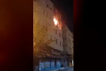Antalya’da apartman dairesi alev alev yandı 