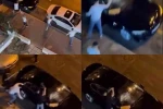 Araçlara saldırıp zarar verdiler: O anları vatandaşlar kaydetti