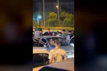 Araçtaki 2 kişiyi böyle darbettiler