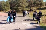 Ardahan’da öğrenciler orman temizledi