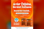 ’Arılar Çoğalsın, Bereket Katlansın’ projesine başvurular başladı