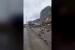 Artvin’de Sarp Sınır Kapısı yolunda heyelan