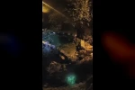 Artvin’in Borçka ilçesinde arı kovanları gece sel suları ve heyelana kapıldı