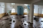 Artvin’in Borçka ilçesindeki sel sonrası Karşıköy Camii çamur içinde kaldı