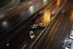 Ataşehir’de zincirleme kaza: Yardım için duran araçlar da kazaya karıştı, 3 yaralı
