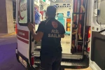 Attan düşen çocuk yaralandı