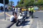 Avusturyalı turistler kiraladıkları motosikletle kaza yaptı