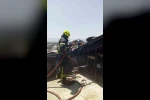 Aydın’da çatı yangını