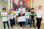 Aydın’da gençlerden Gazze’de yaşananlara sanatla dikkat çekti
