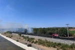 Ayvacık’ta otluk alanda çıkan yangın söndürüldü 