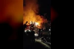 Baba oğlun evi yangında kül oldu